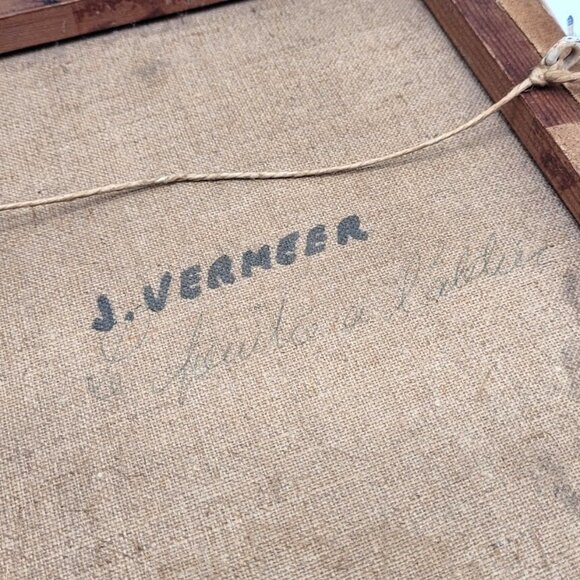 Vintage Johannes Vermeer The Artist in His Studio Paris France Chateau Estate - Picture 6 of 12